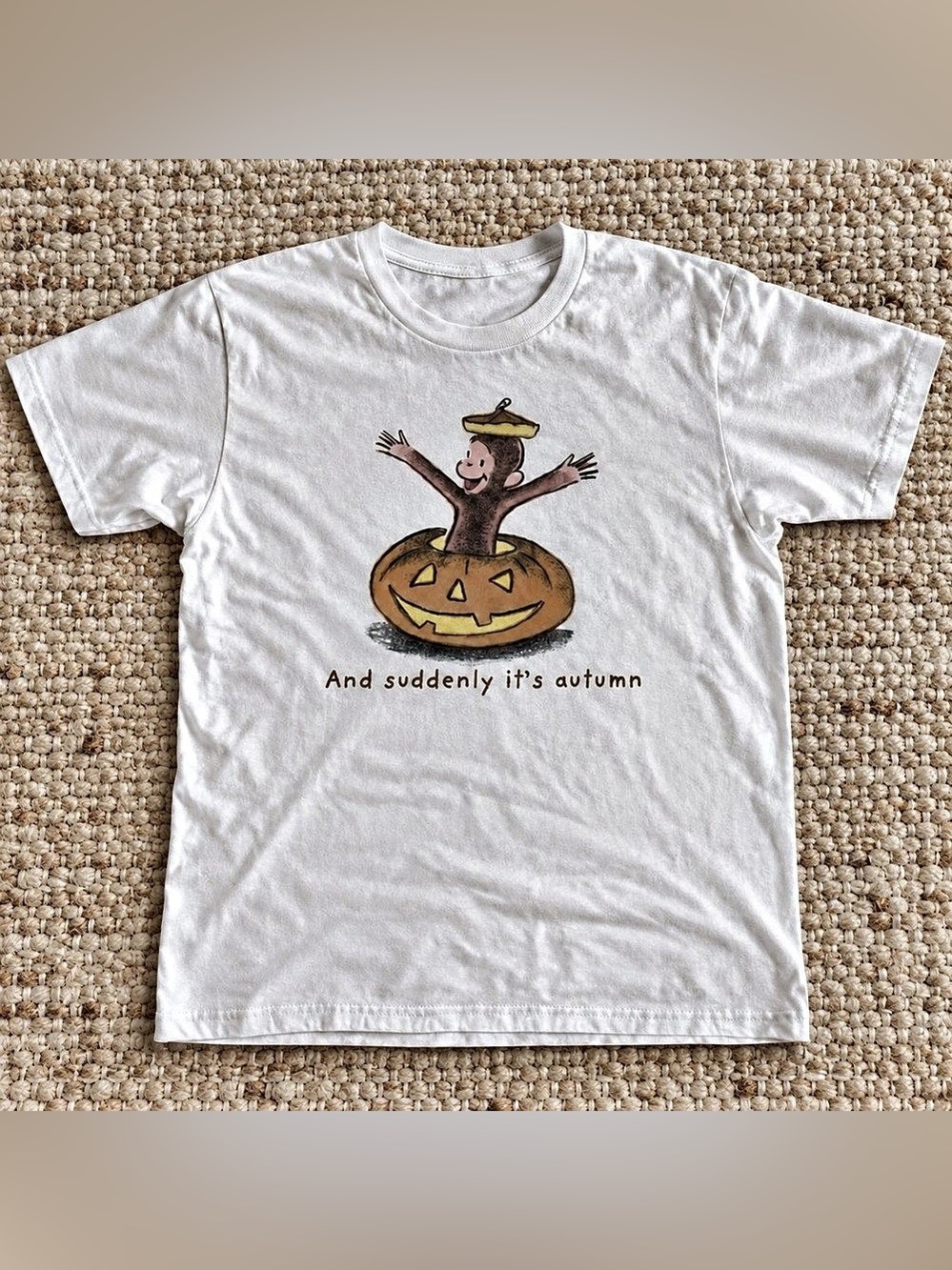 Graphic Short Sleeve Tee in White